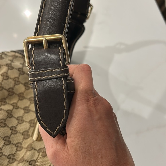 Gucci Hobo Queen Bow Guccisimma Logo Shoulder Bag - Picture 5 of 8